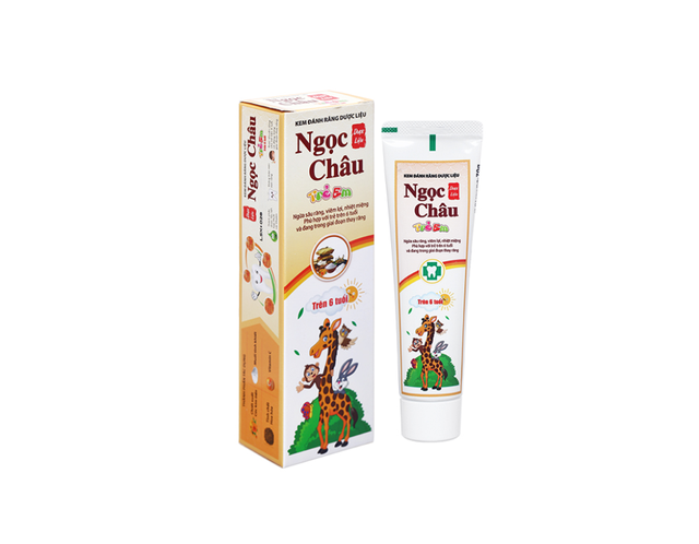 Kem đánh răng dược liệu Ngọc Châu trẻ em ngừa sâu răng (Tuýp 70g)