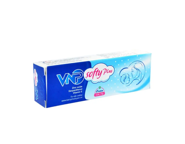 Kem bôi VNP Softy Plus trị da khô nứt nẻ, nhanh lành vết thương (Hộp 1 tuýp 10g)