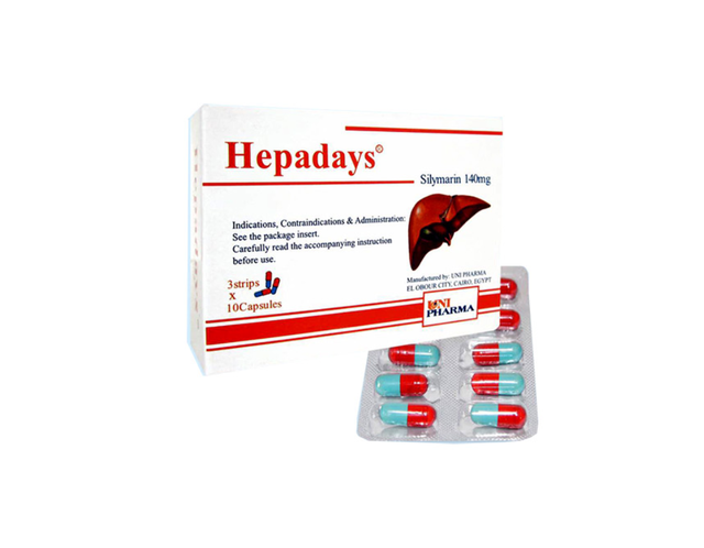 Thuốc Hepadays 140mg điều trị viêm gan, bảo vệ và phục hồi chức năng gan (Hộp 3 vỉ x 10 viên)