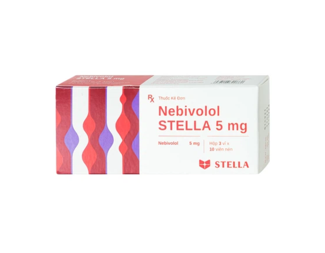 Thuốc Nebivolol Stella 5mg điều trị tăng huyết áp (Hộp 5 vỉ x 10 viên)
