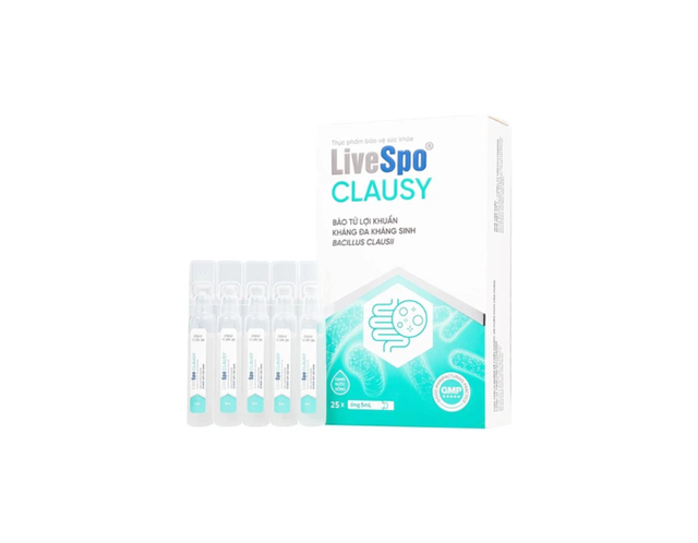 Men vi sinh LiveSpo Clausy Sol giúp cân bằng hệ vi sinh đường ruột (Hộp 25 ống)