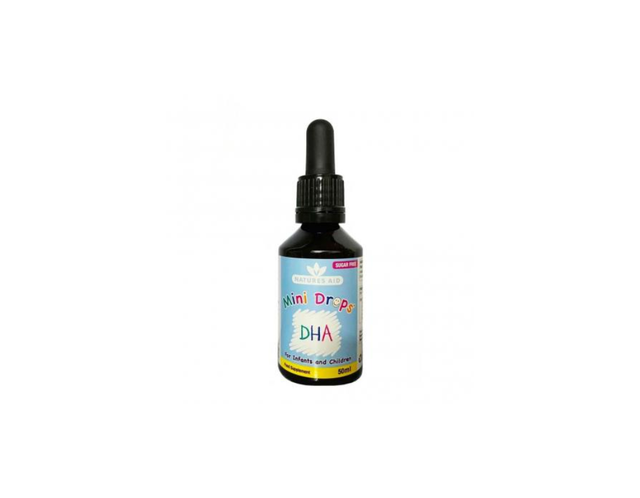 Mini Drops DHA Natures Aid bổ sung DHA cho bé (Chai 50ml) 