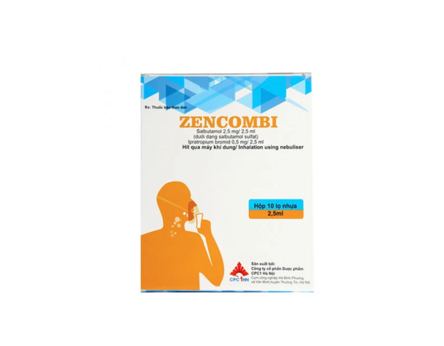 Dung dịch khí dung Zencombi kiểm soát co thắt phế quản (Hộp 10 lọ nhựa 2,5ml)