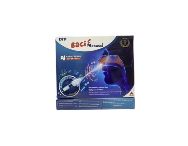 Hỗn dịch xịt mũi Baci Nebusal spray hỗ trợ điều trị viêm xoang