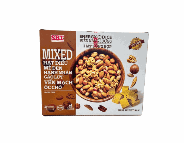 Lương khô hạt tổng hợp Mixed Energy Dice SBT (Hộp 750g)