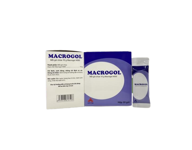 Thuốc Macrogol Sac điều trị chứng táo bón (Hộp 20 gói)