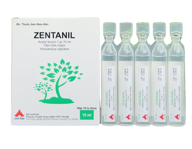 Thuốc Zentanil Inj 500mg điều trị chứng chóng mặt (Hộp 10 lọ * 10 ml)