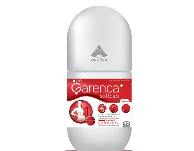 Viên uống Garenca + softcap bổ sung DHA, EPA, vitamin và khoáng chất (Lọ 30 viên)