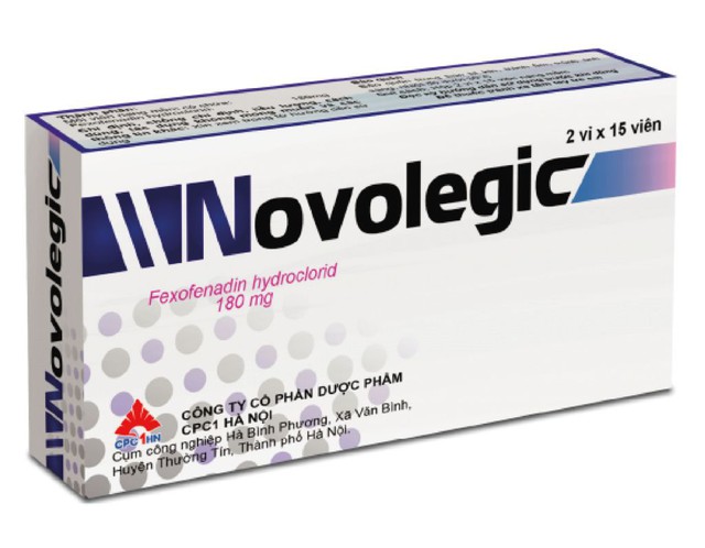 Novolegic Cap 180mg điều trị viêm mũi dị ứng (Hộp 2 vỉ * 15 viên)