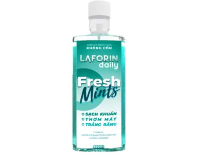 Nước súc miệng Laforin Daily chăm sóc răng miệng hàng ngày (Hộp 1 chai 500 ml)