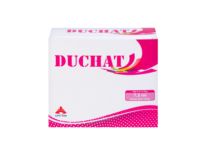 Dung dịch uống Duchat dự phòng trường hợp thiếu Vitamin và Acid Amin (Hộp 20 ống x 7,5ml)