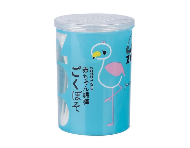 Tăm bông cotton ZOO Hạc vệ sinh tai, mũi cho trẻ sơ sinh (Hộp 200que)