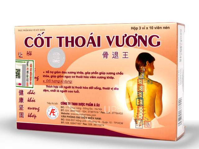 Viên uống Cốt Thoái Vương bổ sung các dưỡng chất cần thiết cho khớp (Hộp 3 vỉ x 10 viên)