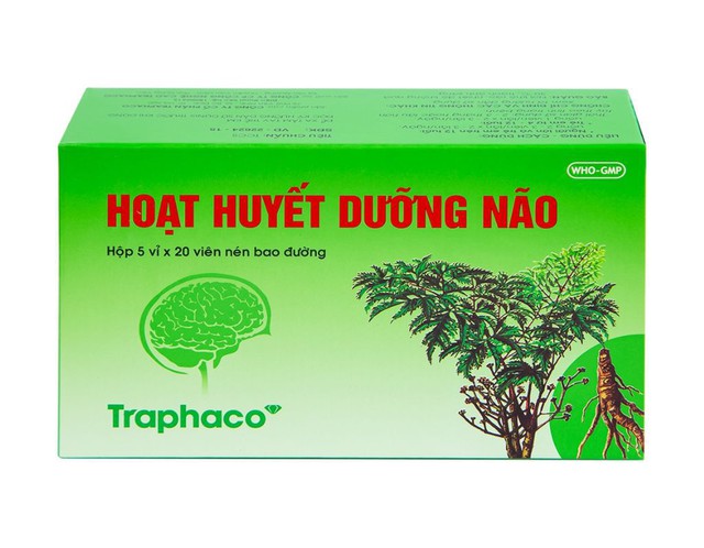 Thuốc Hoạt huyết dưỡng não Trapharco phòng và điều trị suy giảm chức năng não bộ (Hộp 5 vỉ*20 viên)