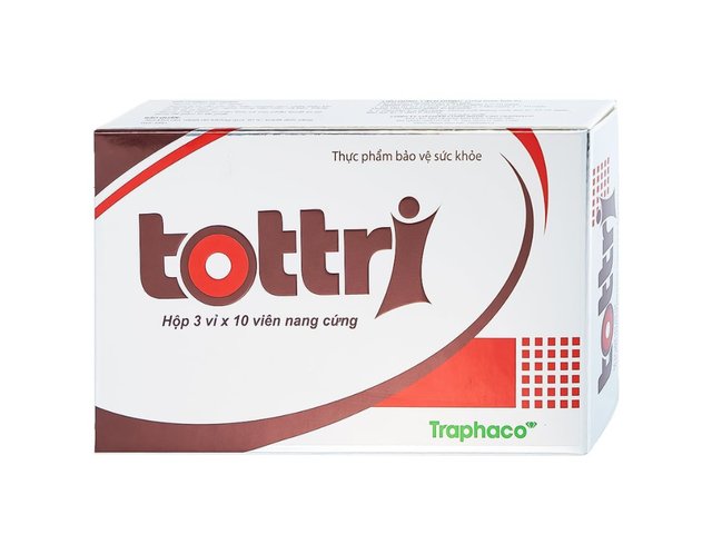 Viên uống Tottri Traphaco hỗ trợ làm co các búi trĩ, giảm triệu chứng trĩ nội, trĩ ngoại (Hộp 3 vỉ x 10 viên)