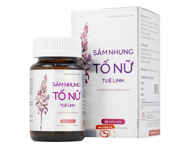Viên uống Sâm Nhung Tố Nữ Tuệ Linh hỗ trợ tăng cường nội tiết tố nữ (Hộp 30 viên)