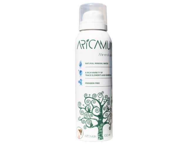 Xịt Khoáng Aricamun mineral spray cấp ẩm, kiểm soát nhờn mụn (Hộp 1 chai 100ml)
