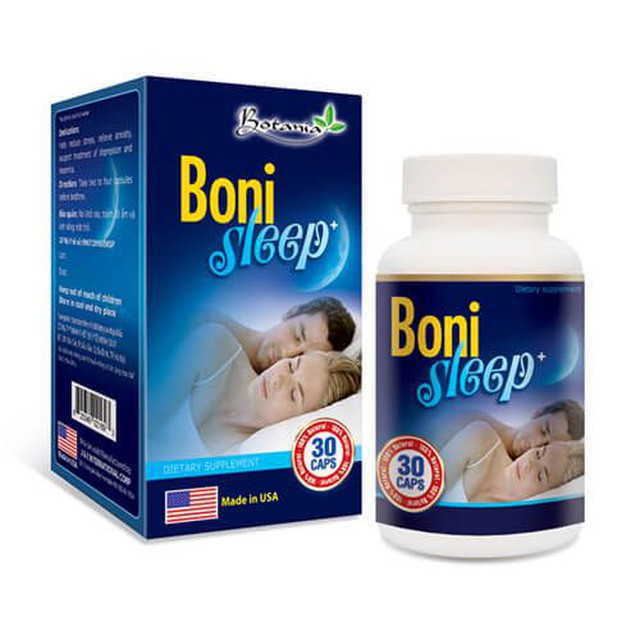 Viên uống Bonisleep Botania giúp an thần, giảm căng thẳng thần kinh (Hộp 30 viên)