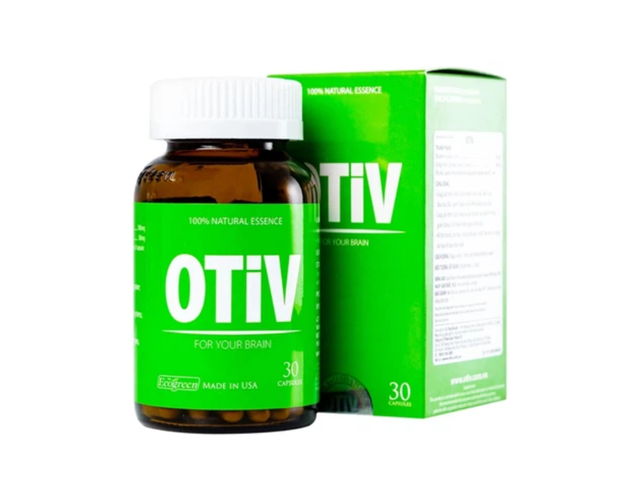 Viên uống OTiV hoạt huyết não, tăng cường trí nhớ, cải thiện mất ngủ, đau đầu (Hộp 1 lọ 30 viên)