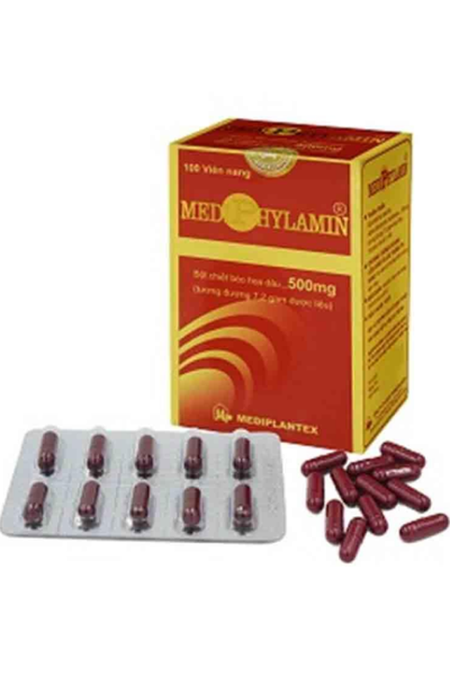 Thuốc MediPhylamin 500mg giúp bồi bổ cơ thể, nâng cao thể trạng (10 vỉ x 10 viên)
