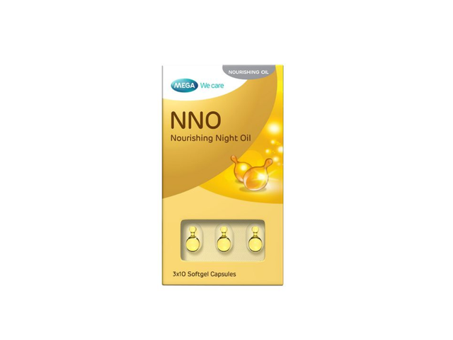 Dầu dưỡng da ban đêm NNO Nourishing Night Oil cung cấp các dưỡng chất cần thiết cho da (Hộp 3 vỉ x 10 viên)