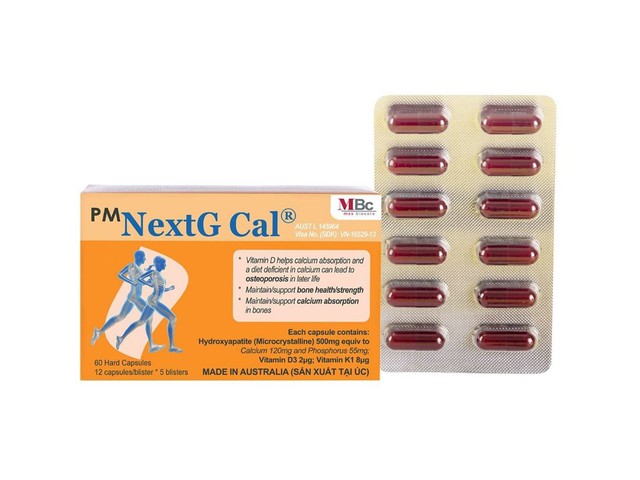 PM NextG Cal (Hộp 5 vỉ x 12 viên) - Australia