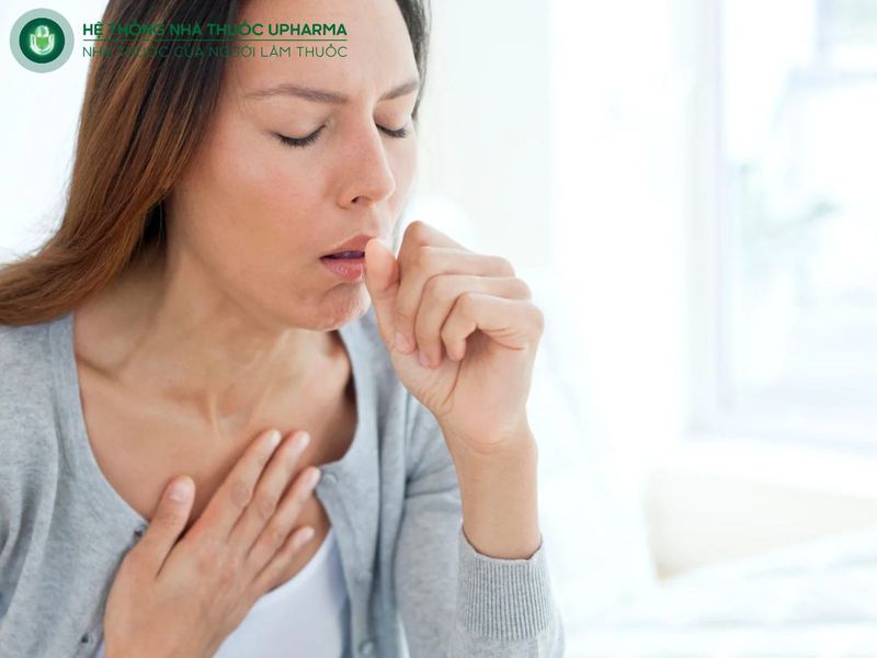 bà bầu bị ho do viêm họng