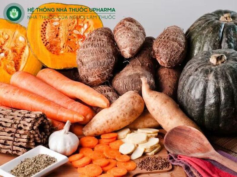 khoai lang cà rốt bí đỏ