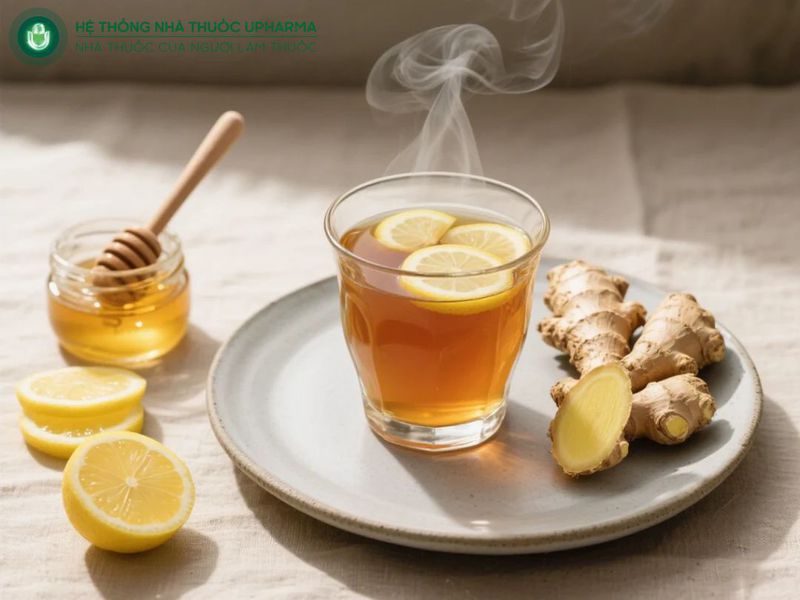 Sử dụng mật ong nguyên chất pha với nước ấm